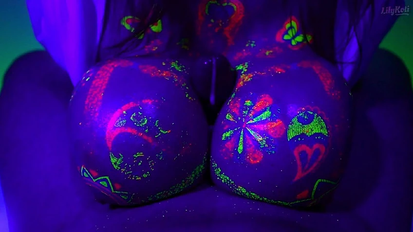 Neon Titfuck Is Better Than Neon Party! Lilykoti